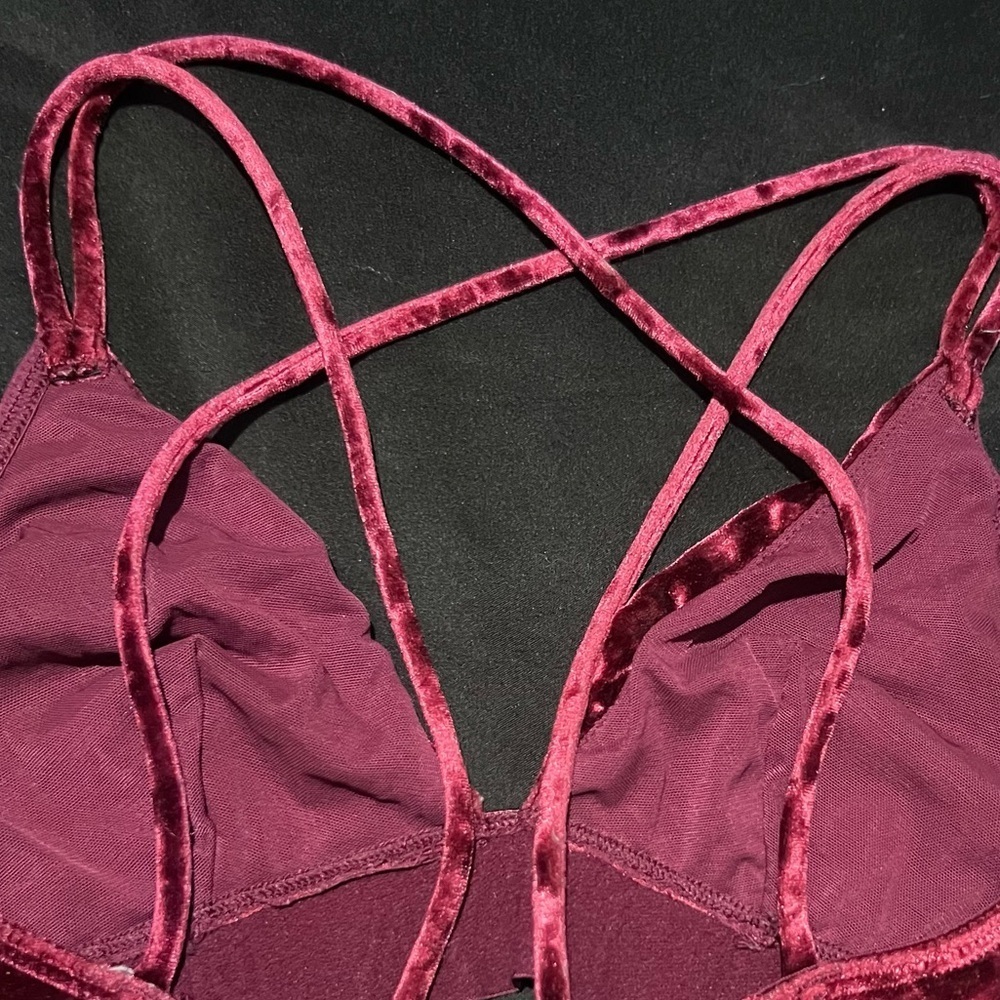 Victoria’s Secret pink velvet bralette - Picture 2 of 4